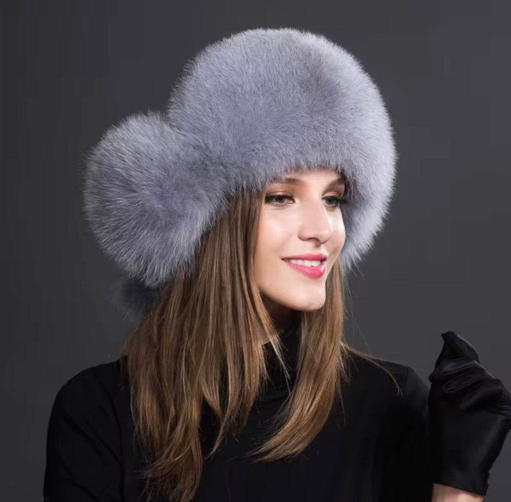 Fox Trooper Hat with Water Repellent Fabric Shell