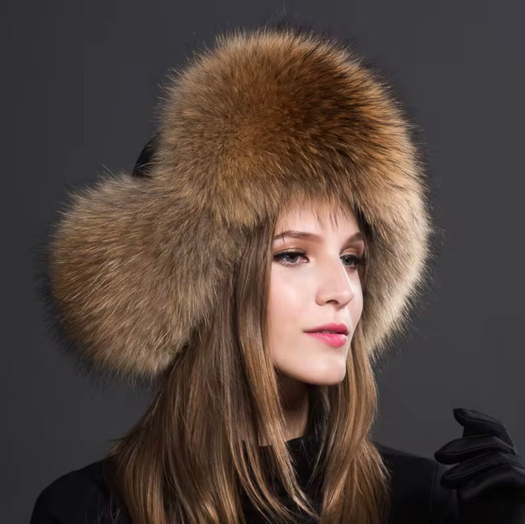 Fox Trooper Hat with Water Repellent Fabric Shell